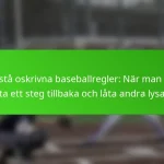 Förstå oskrivna baseballregler: När man ska ta ett steg tillbaka och låta andra lysa