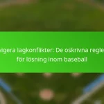 Navigera lagkonflikter: De oskrivna reglerna för lösning inom baseball