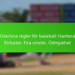 Oskrivna regler för baseball: Hantera förluster, Fira vinster, Ödmjukhet